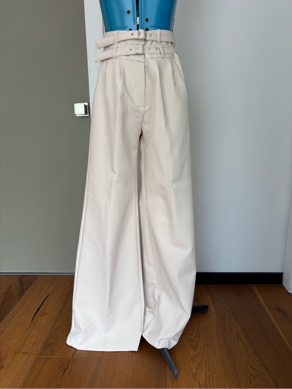Amanda Uprichard Blythe Double Belt Pants M NWT